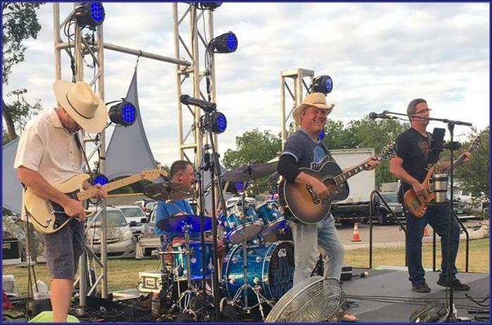 The Blue Moon Band Performs at the City of Melissa Celebration of Freedom and Fireworks Show. Over 4000 people in attendance. 