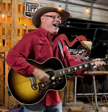 Duane Bates performing at Tupps Brewery